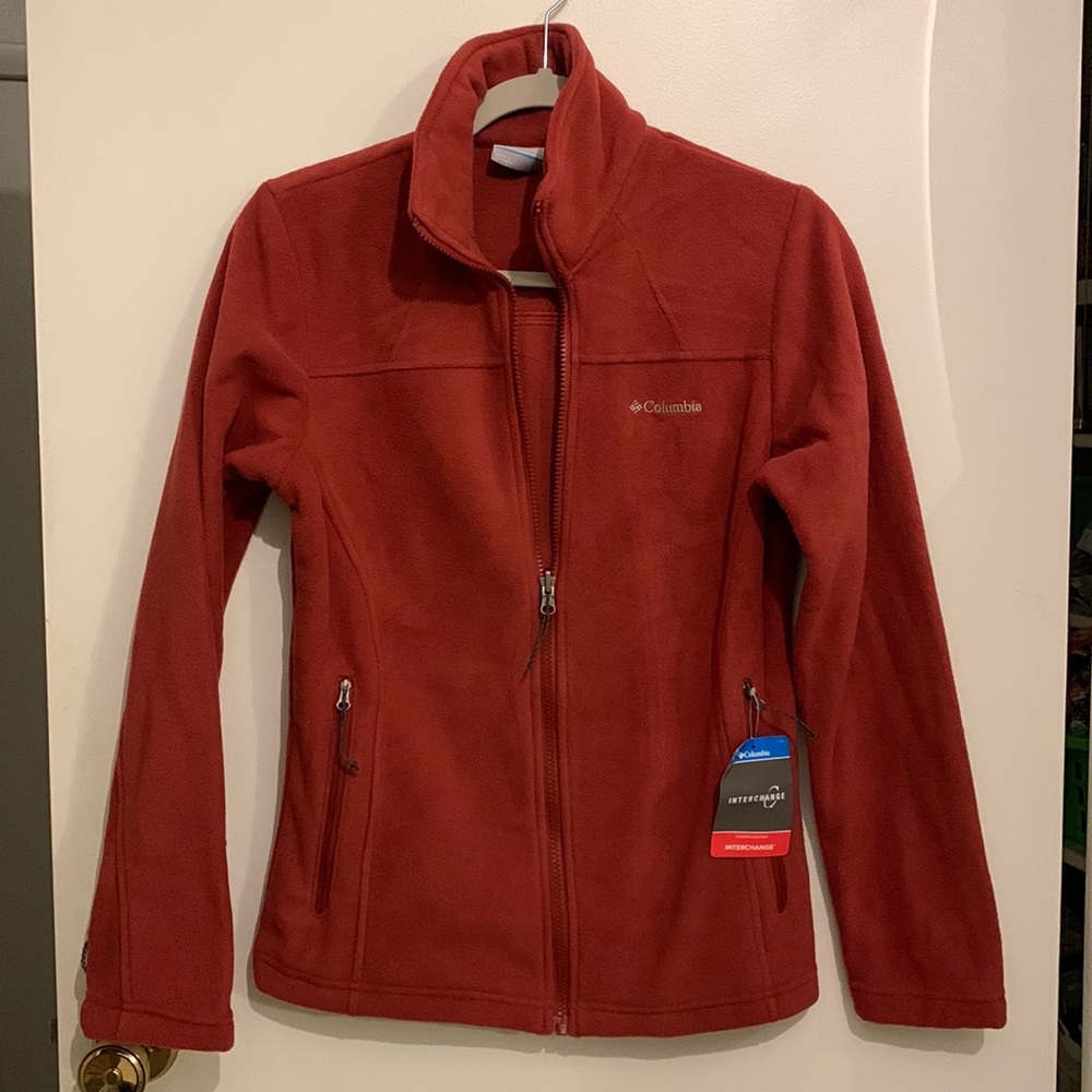 Columbia fleece full zip small